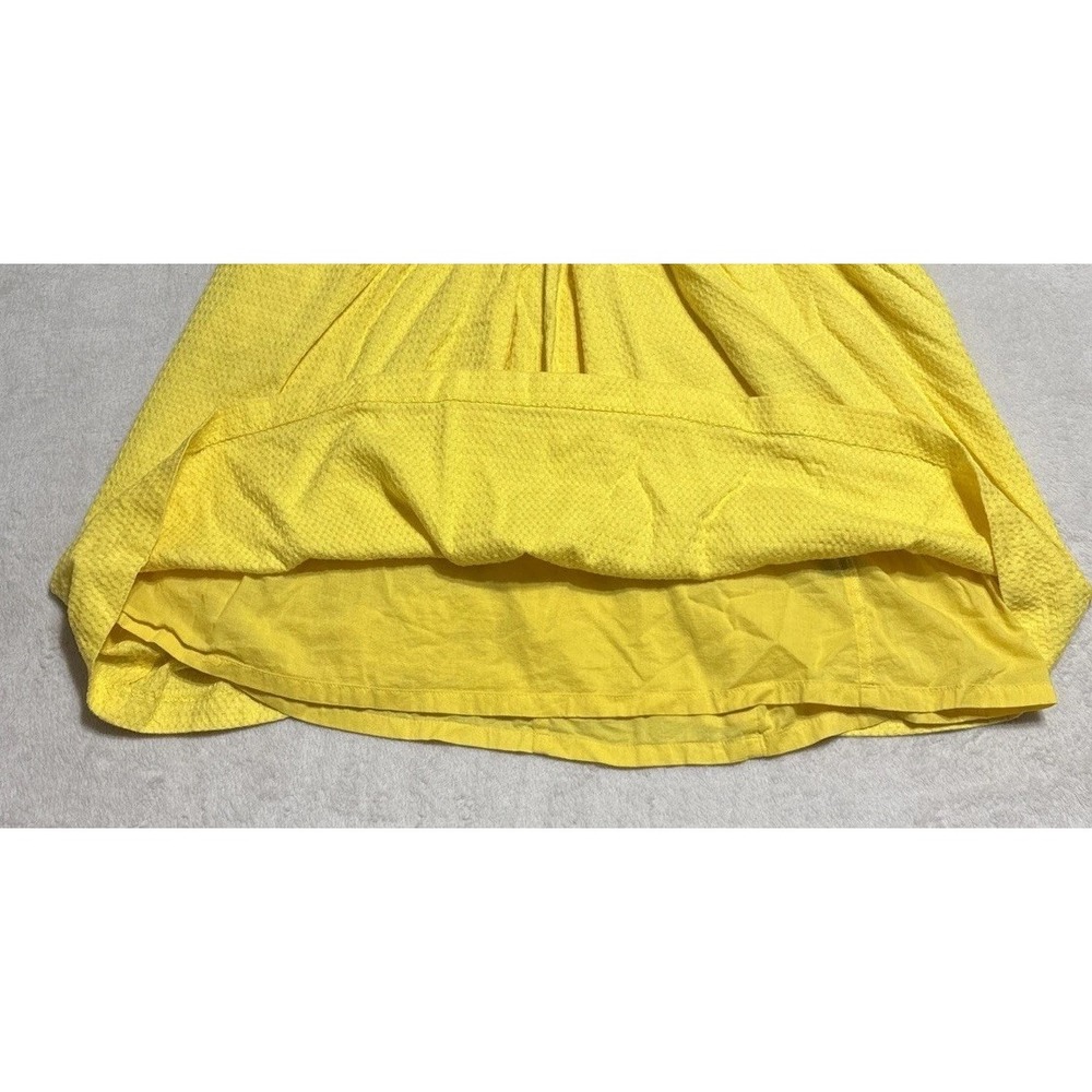 Lauren Ralph Lauren Dress Womens 10 Yellow Key Hole Sleeveless Zip Back Pockets - Picture 5 of 11